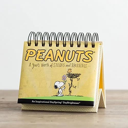 Dayspring Peanuts Smiles and Blessings Perpetual Calendar 5.5" x 5.25" | Daily Inspiration & Scriptures thumbnail 5