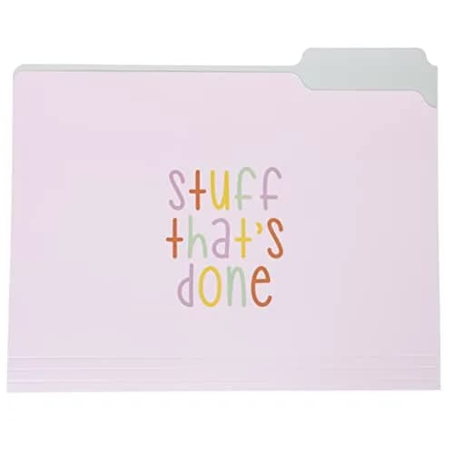 Graphique "Trying My Best" File Folders Set of 9 (3 Designs) Letter Size | Durable Coated Cardstock Organizers thumbnail 5