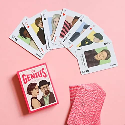 Laurence King TV Genius Playing Cards | TV & Series Stars, 54 Influential TV Stars & Creators, 4 Suits, Sturdy Box (3x4x1 inches) thumbnail 2