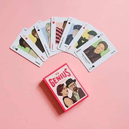 Laurence King TV Genius Playing Cards | TV & Series Stars, 54 Influential TV Stars & Creators, 4 Suits, Sturdy Box (3x4x1 inches) thumbnail 3