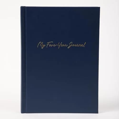 Writing Your Life Hard Cover 5 Year Journal | Navy Blue | 6x8.25 Inch | Durable USA Import thumbnail 1