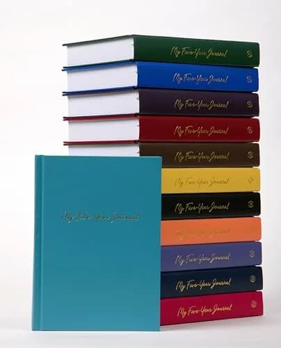 Writing Your Life Hard Cover 5 Year Journal | Simple Daily Memory Keeper | 6x8.25 Inch Sweet Apricot thumbnail 8