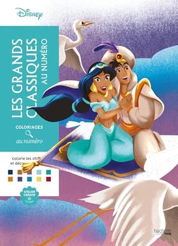 HACHETTE HEROES Coloriages au numéro Disney - Les Grands classiques | 100 Pages, Grand Format 300x215mm, Premium Papier thumbnail 1