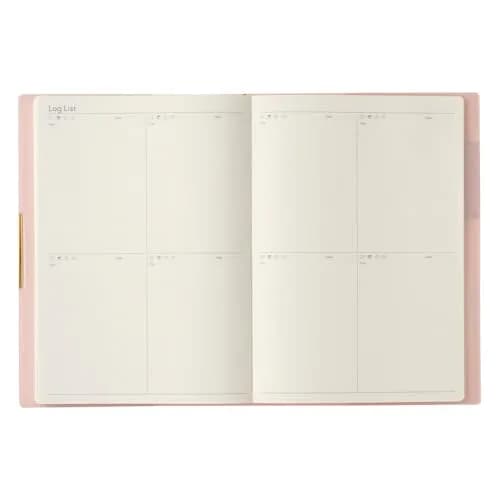 日本能率協会マネジメントセンター PLANNER Powder Pink | Monthly & Weekly Log Pages, Elegant Finish, Japan Made thumbnail 6