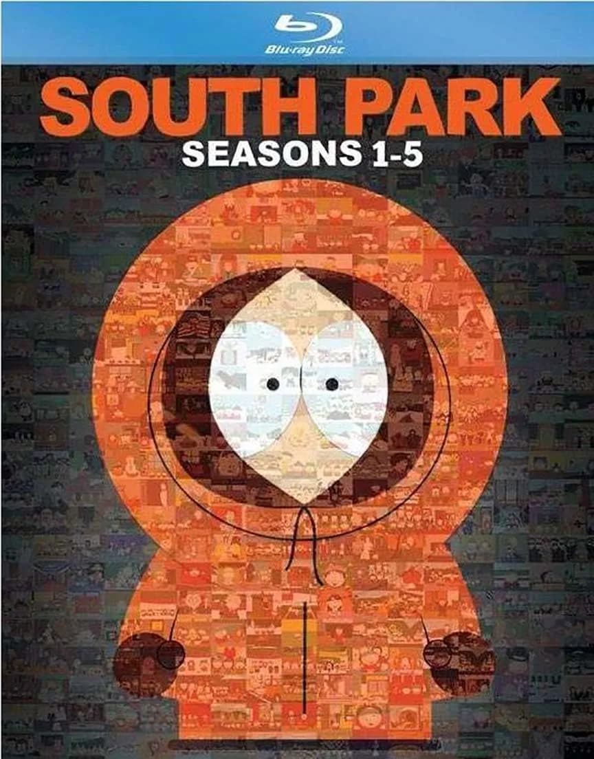 Paramount South Park: Seasons 1-5 | Cult Animated Series on 10 Discs (1780 min) in English