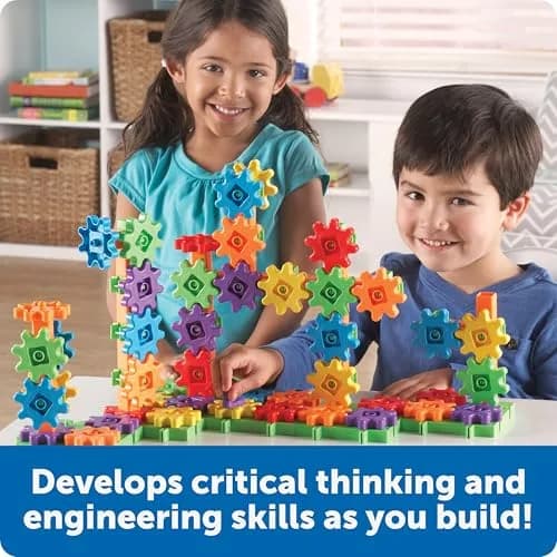 Learning Resources Gears! Gears! Gears! Deluxe Building Set | STEM & Creative Play for Kids thumbnail 4