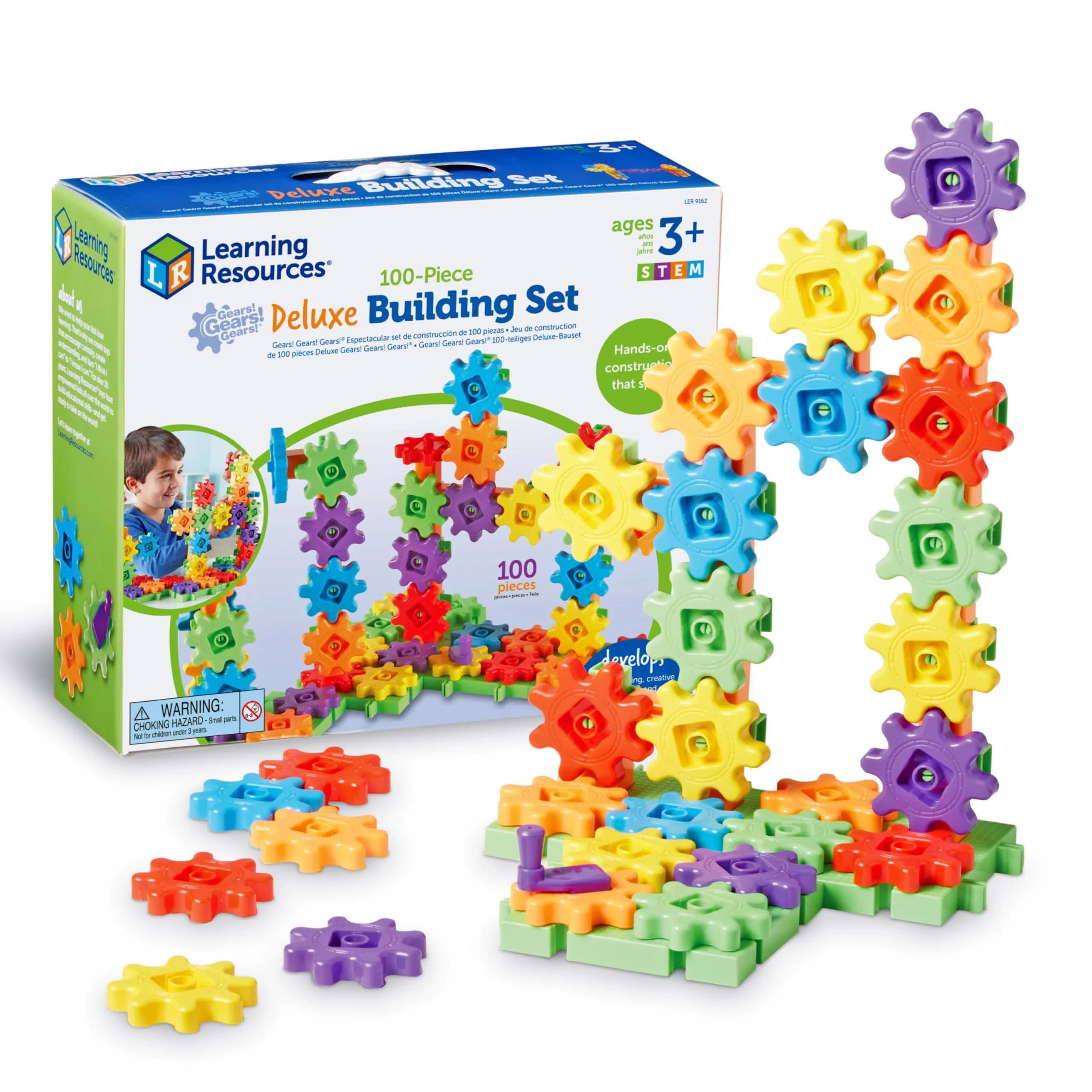 Learning Resources Gears! Gears! Gears! Deluxe Building Set | STEM & Creative Play for Kids