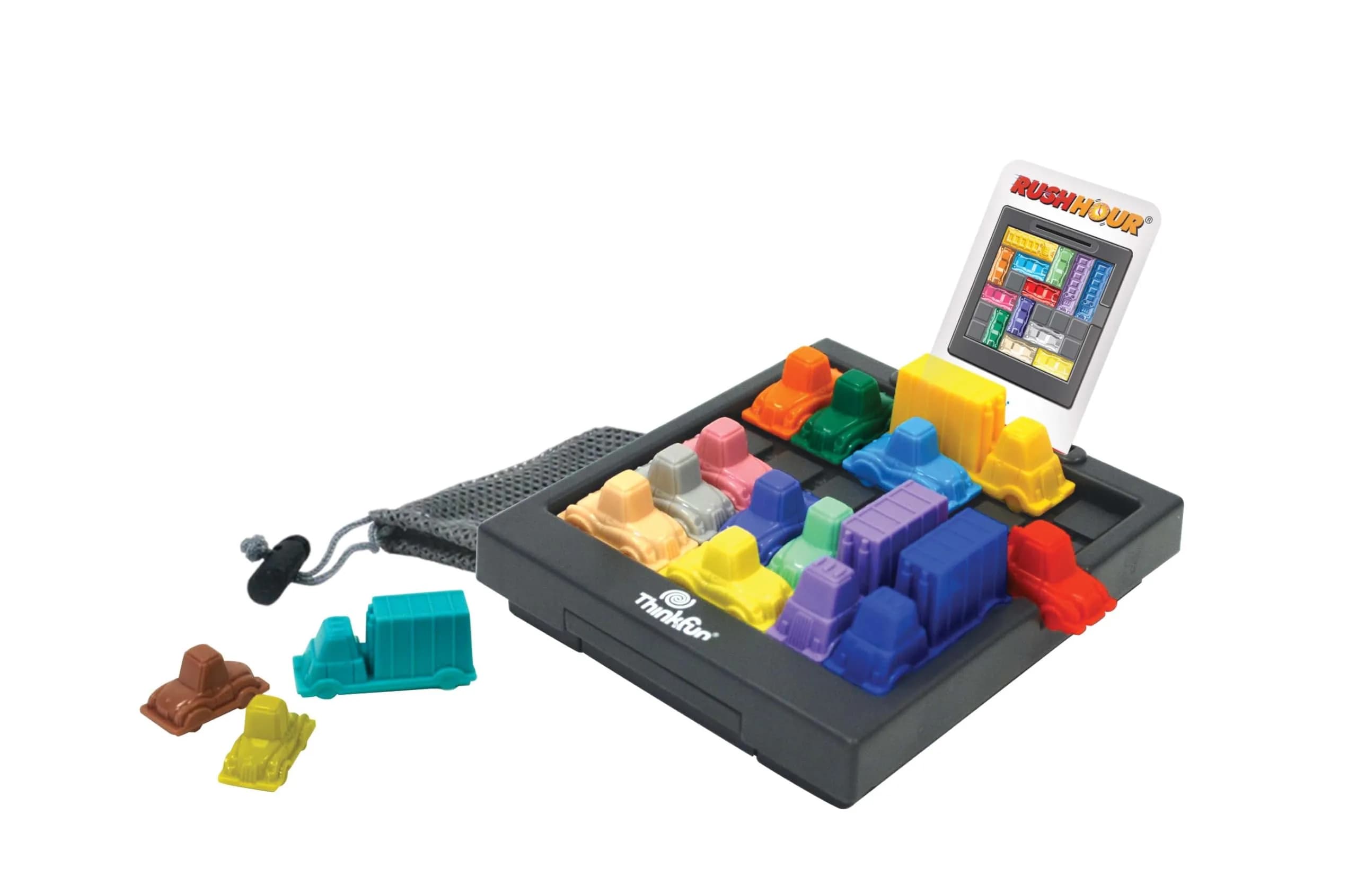 ThinkFun Rush Hour Logic Game | 15.6cm (6.14in) x 14cm (5.51in) x 2.1cm (0.83in) | STEM Educational Toy for Ages 8+ - view 2