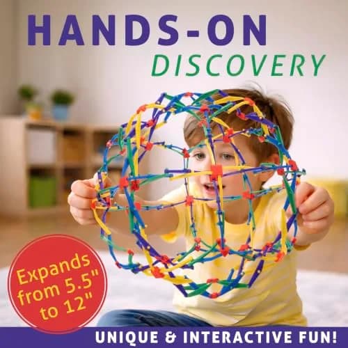Hoberman Expanding Mini Sphere Toy 15 cm (5.9 in) | Award-Winning Geometric Toy thumbnail 6