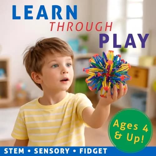 Hoberman Expanding Mini Sphere Toy 15 cm (5.9 in) | Award-Winning Geometric Toy thumbnail 2