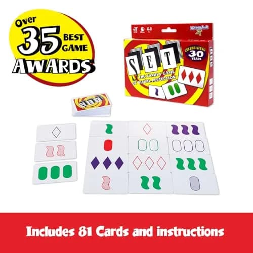 PlayMonster SET Card Game - Visual Perception & Matching - 81 Cards, Ages 8+ | Award-Winning Family Game thumbnail 6