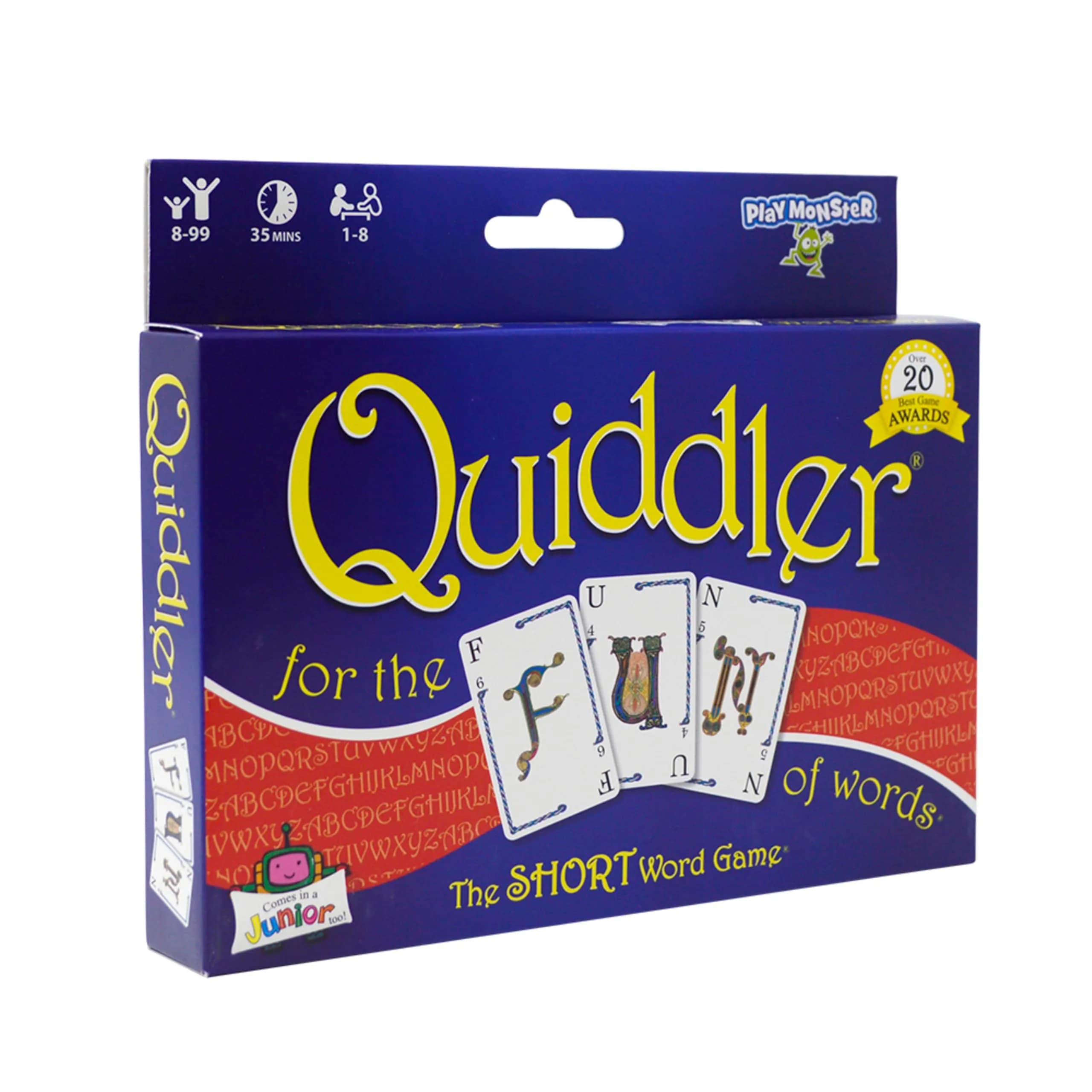 PlayMonster Quiddler Card Game - Word Building & Matching Fun for Ages 8+ - main product image