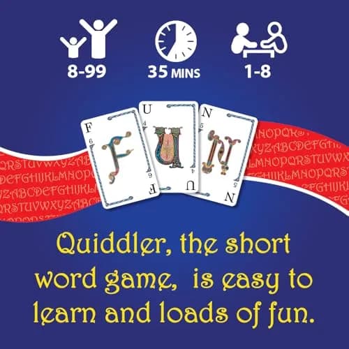 PlayMonster Quiddler Word Game | Educational Card Game for Ages 6+ | 1-8 Players thumbnail 4