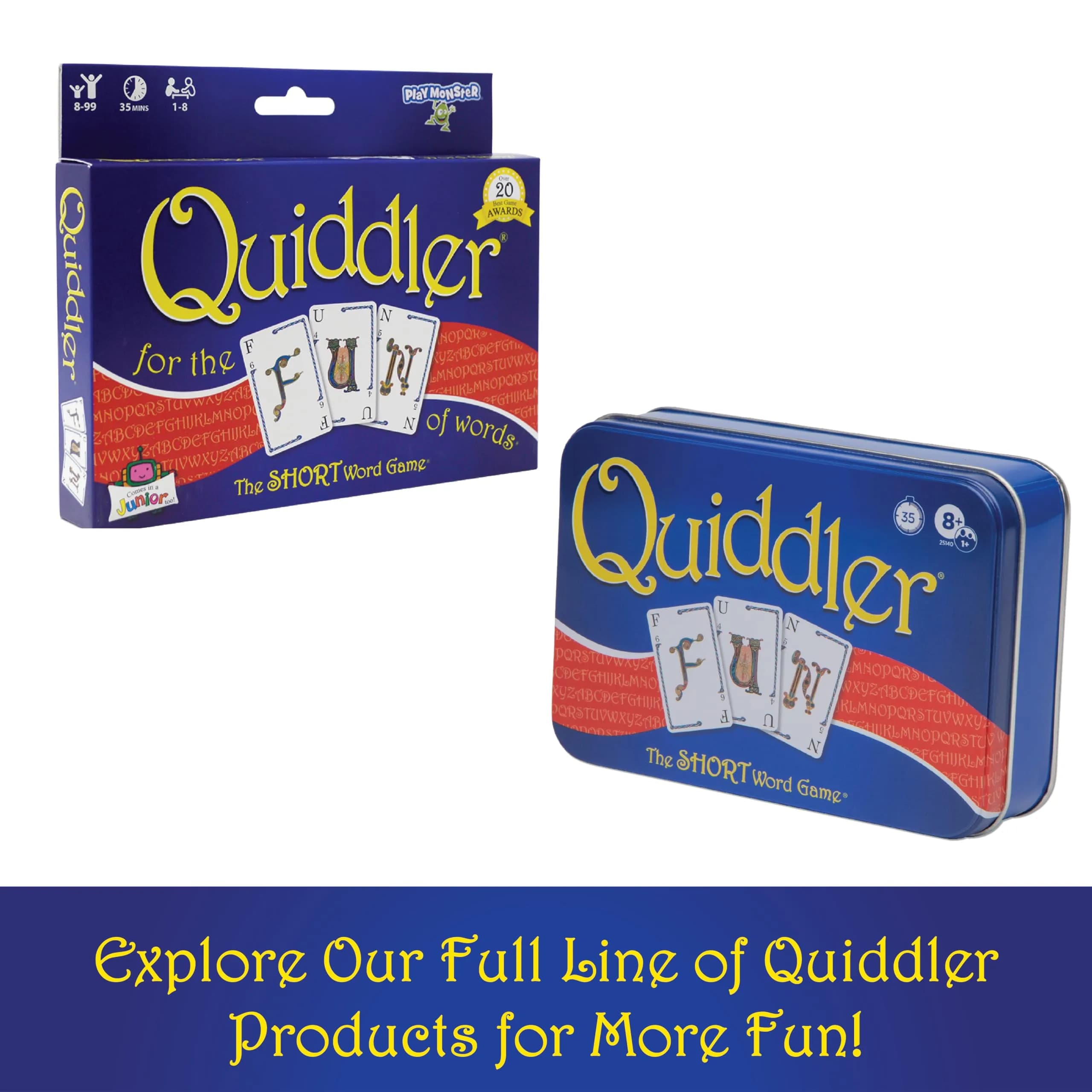 PlayMonster Quiddler Word Game | Educational Card Game for Ages 6+ | 1-8 Players - view 7