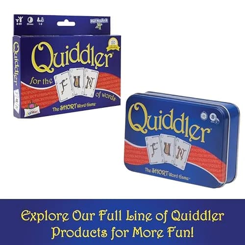 PlayMonster Quiddler Word Game | Educational Card Game for Ages 6+ | 1-8 Players thumbnail 7