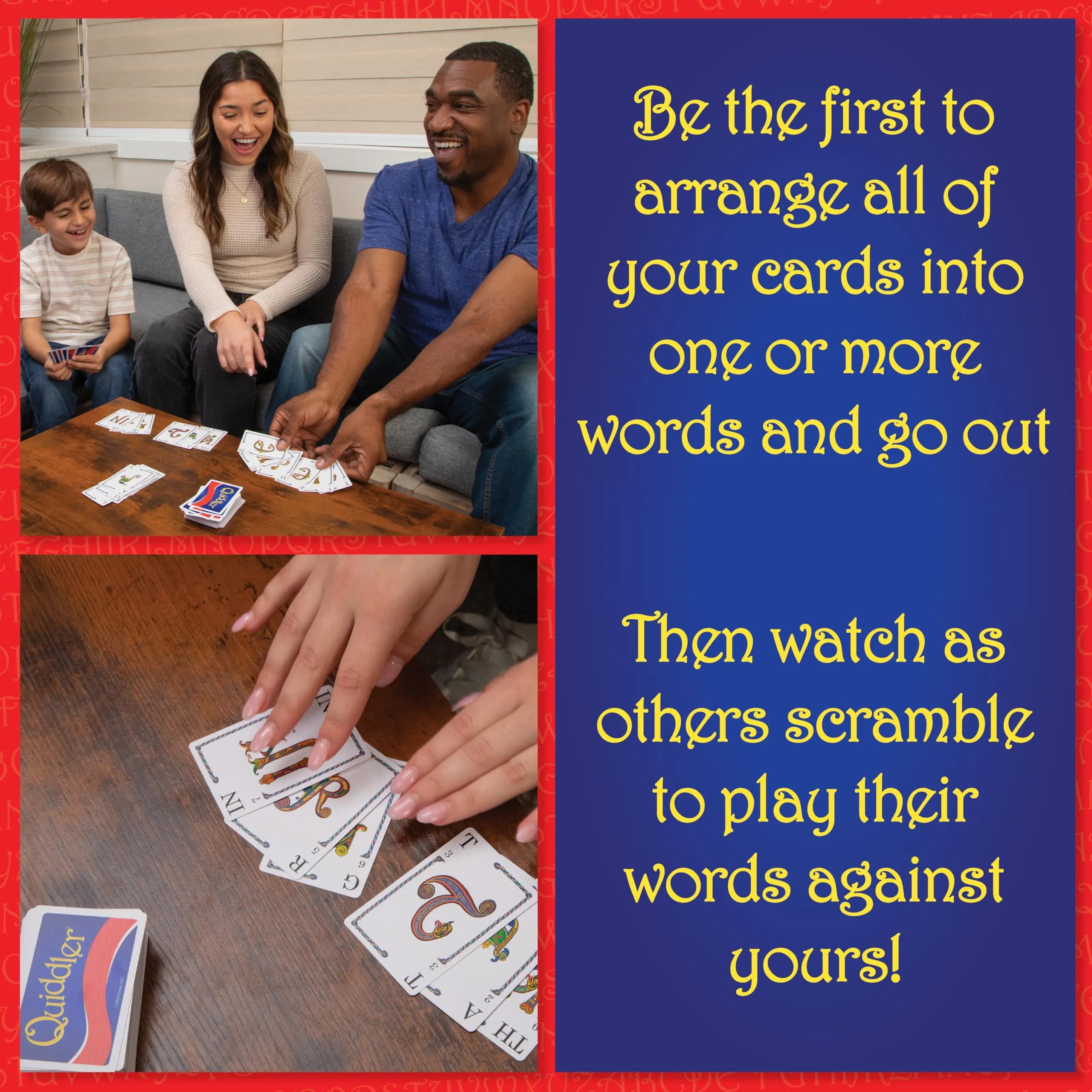 PlayMonster Quiddler Card Game - Word Building & Matching Fun for Ages 8+ - view 2