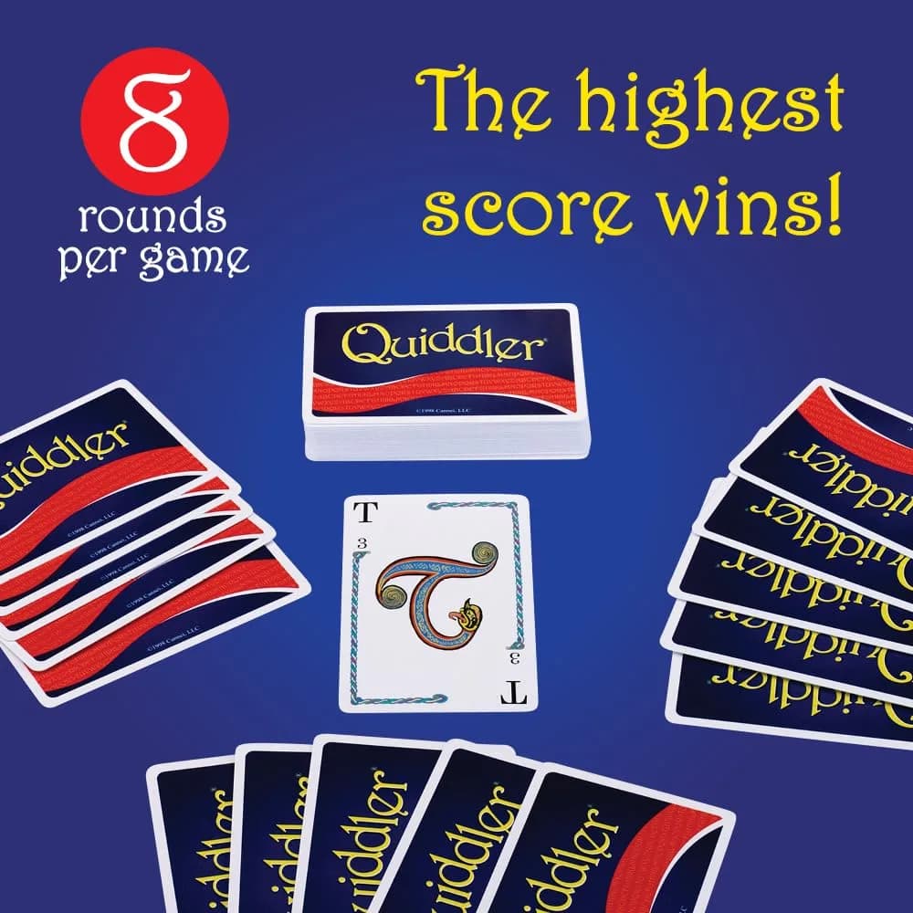 PlayMonster Quiddler Card Game - Word Building & Matching Fun for Ages 8+ - view 3