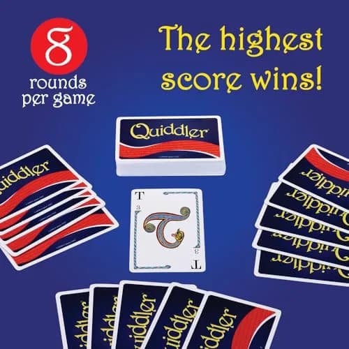 PlayMonster Quiddler Word Game | Educational Card Game for Ages 6+ | 1-8 Players thumbnail 3