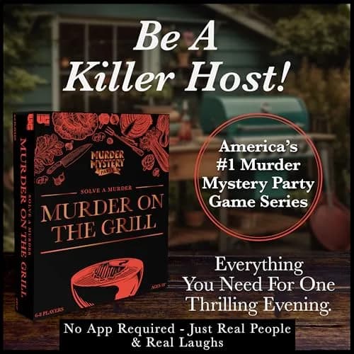 Murder Mystery Party A Murder on the Grill Game, 6-8 Players, 18+ | Interactive Dinner Party Game for Adults thumbnail 7