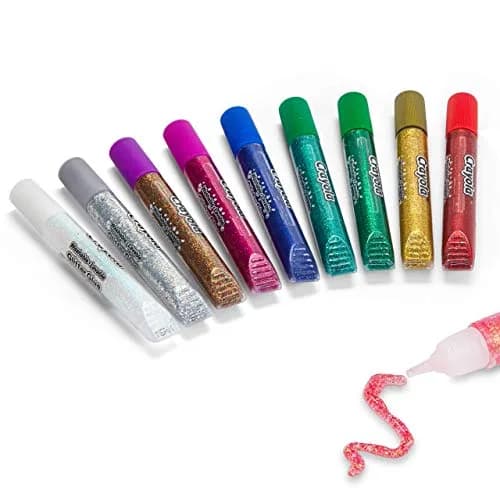 Crayola Glitter Glue 9 Count (Pack of 1) 315ml (10.65 Fl Oz) | Vibrant Colors for Arts & Crafts thumbnail 4