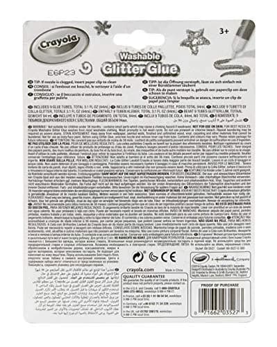 Crayola Glitter Glue 9 Count (Pack of 1) 315ml (10.65 Fl Oz) | Vibrant Colors for Arts & Crafts thumbnail 3