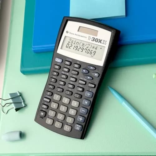 Texas Instruments TI-30XIIS Scientific Calculator, Black | Solar & Battery Powered, 2-Line Display thumbnail 3