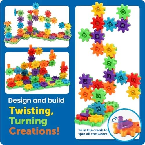 Learning Resources Gears! Gears! Gears! Super Building Toy Set 1.93 kg (4.25 lb) | STEM Learning Toy thumbnail 5