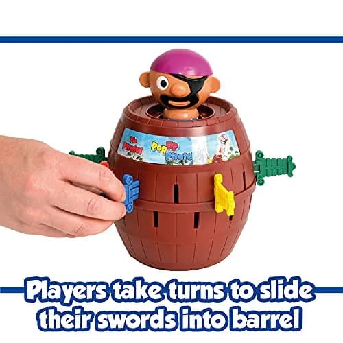 TOMY Pop Up Pirate Family Action Game | Barrel Game with 24 Swords for 2-4 Players, Ages 4+ | Non-Toxic Plastic thumbnail 4