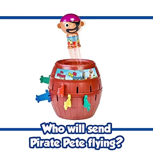 TOMY Pop Up Pirate Family Action Game | Barrel Game with 24 Swords for 2-4 Players, Ages 4+ | Non-Toxic Plastic thumbnail 5