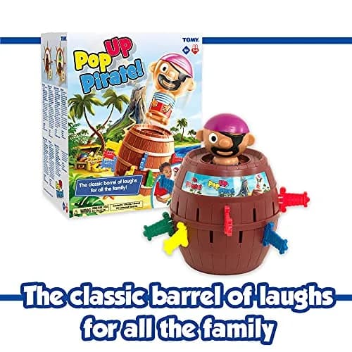 TOMY Pop Up Pirate Family Action Game | Barrel Game with 24 Swords for 2-4 Players, Ages 4+ | Non-Toxic Plastic thumbnail 7