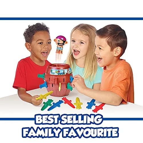TOMY Pop Up Pirate Family Action Game | Barrel Game with 24 Swords for 2-4 Players, Ages 4+ | Non-Toxic Plastic thumbnail 2