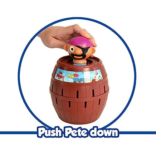 TOMY Pop Up Pirate Family Action Game | Barrel Game with 24 Swords for 2-4 Players, Ages 4+ | Non-Toxic Plastic thumbnail 3
