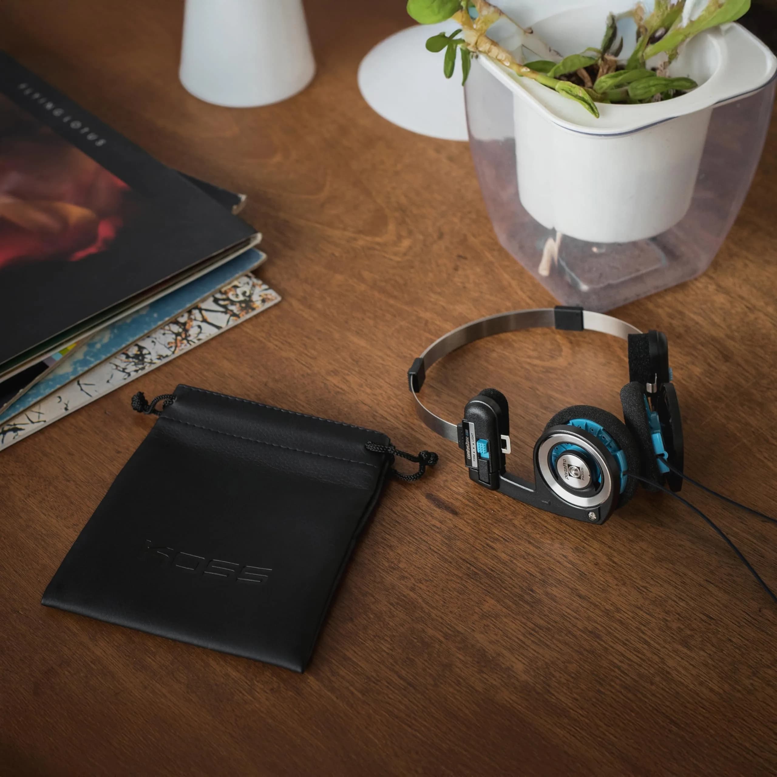 Koss Porta Pro Classic On-Ear Headphones, Black/Silver | Legendary Sound & Retro Design - view 4