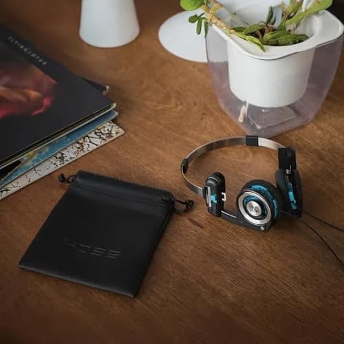 Koss Porta Pro Classic On-Ear Headphones, Black/Silver | Legendary Sound & Retro Design thumbnail 4