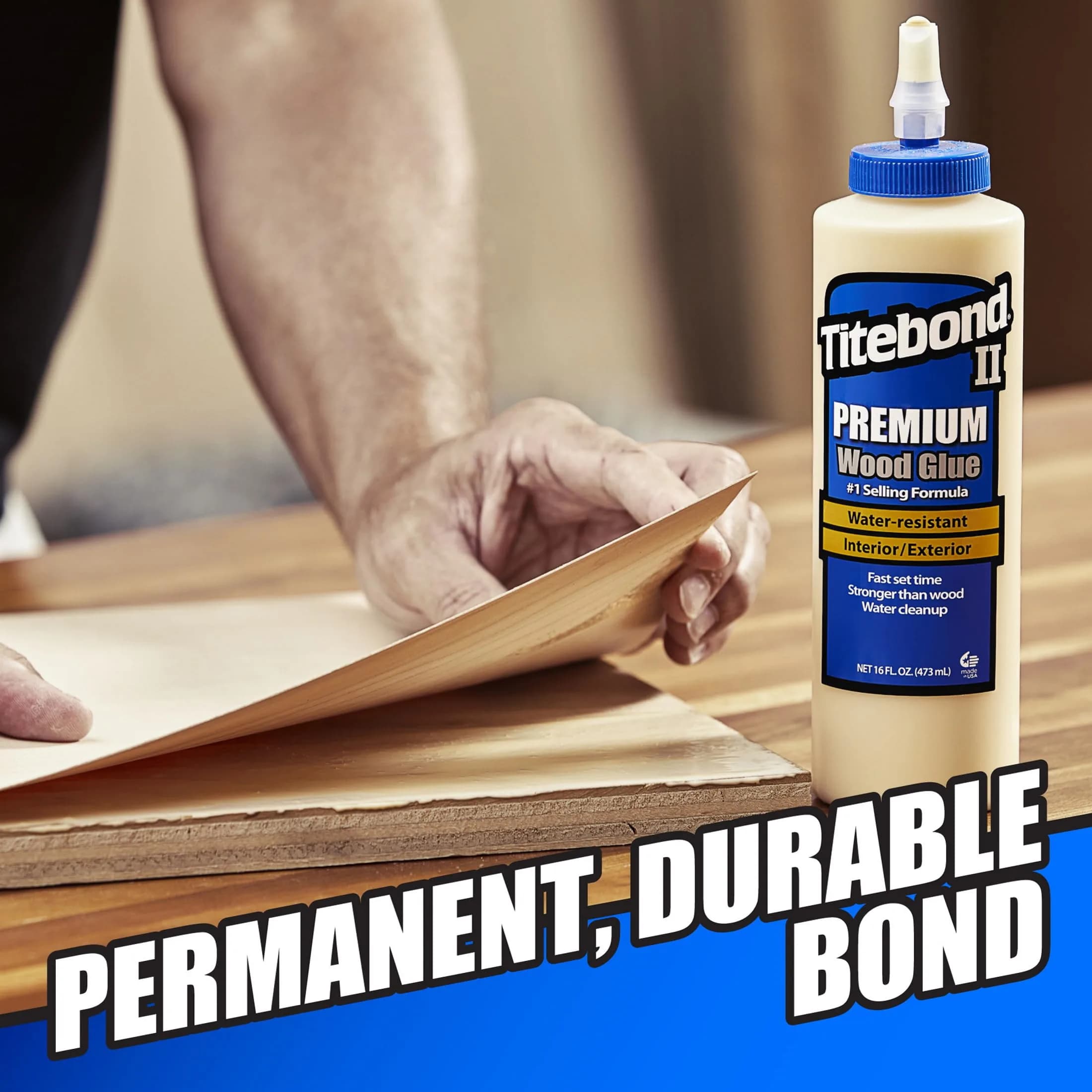 Titebond II Premium Wood Glue Gallon (3784ml / 128 fl oz) | Water-Resistant for Exterior Woodworking - view 2
