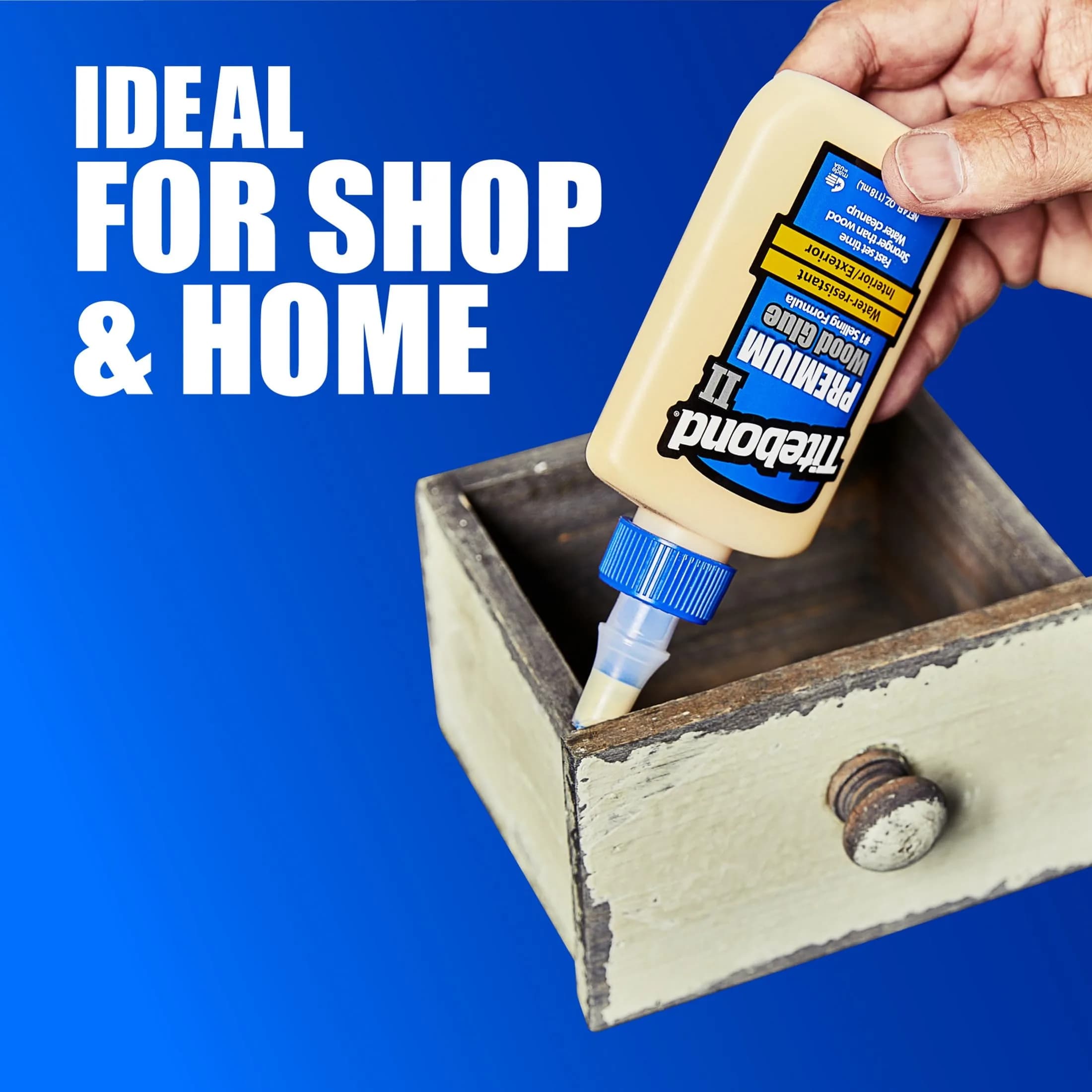 Titebond II Premium Wood Glue 8 fl oz (237 ml) | Water-Resistant for Exterior Projects - view 4