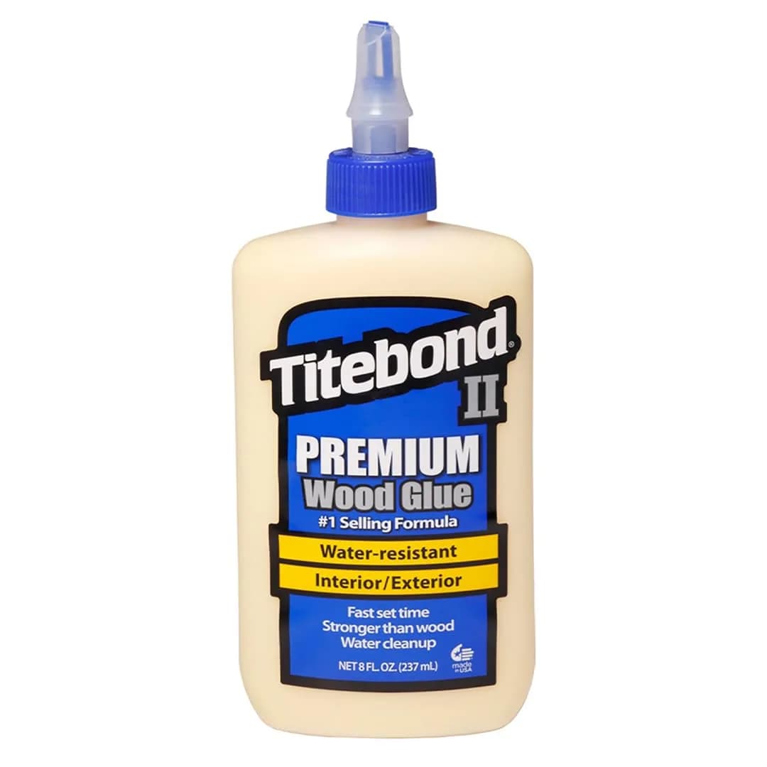 Titebond II Premium Wood Glue 8 fl oz (237 ml) | Water-Resistant for Exterior Projects - main product image