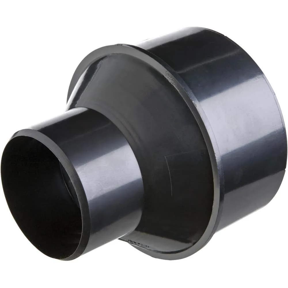 Woodstock W1044 4" To 2-1/2" Reducer | Black Power Tool Fitting for Dust Collection — Black
