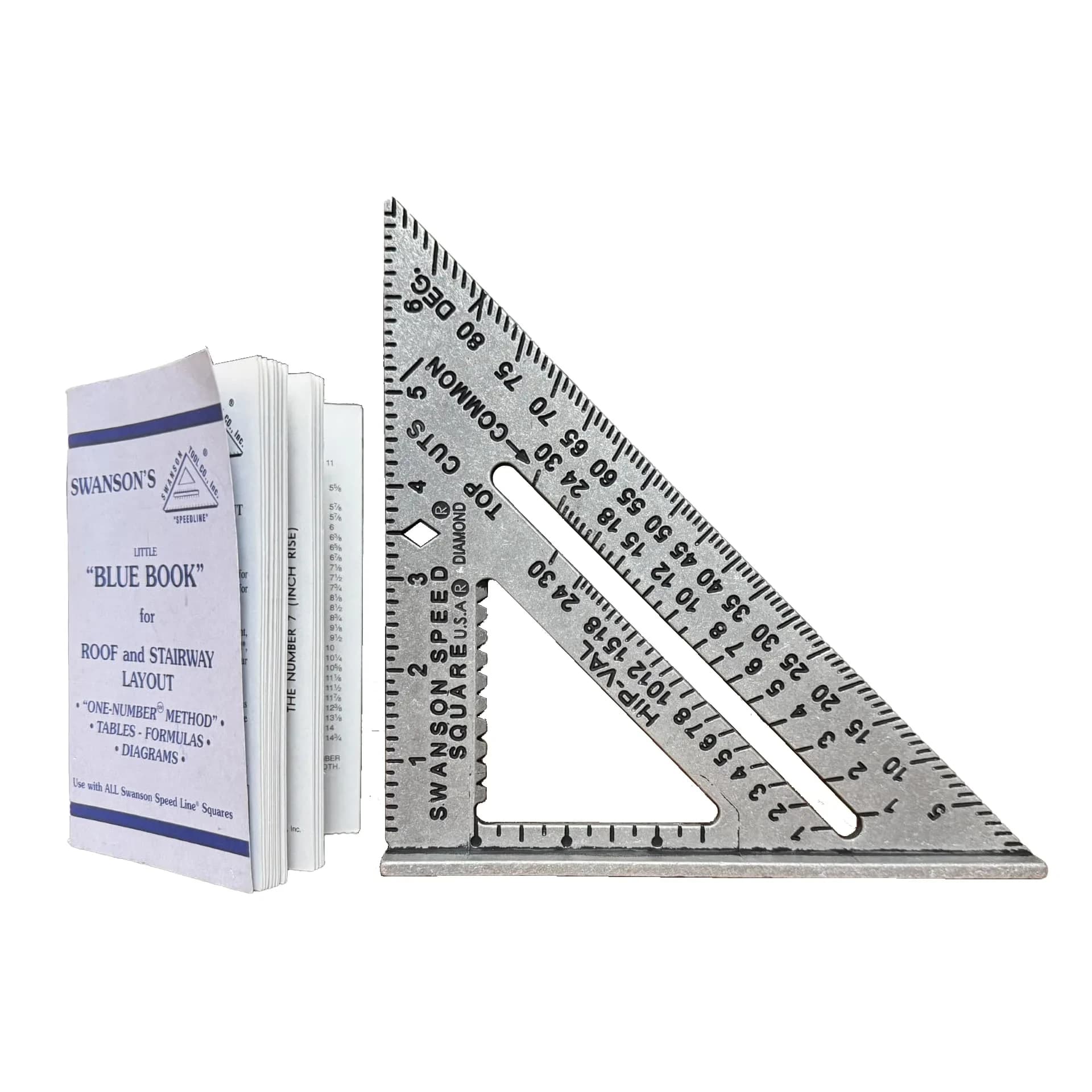 Swanson Tool S0101 7 Inch Speed Square, Blue | Accurate Layout Tool for Carpentry and Construction - main product image