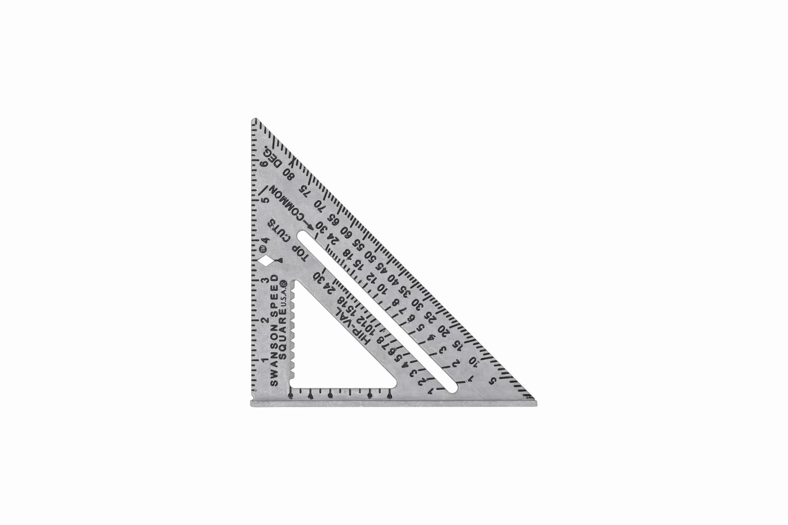 Swanson Tool S0101 7 Inch Speed Square, Blue | Accurate Layout Tool for Carpentry and Construction - view 6