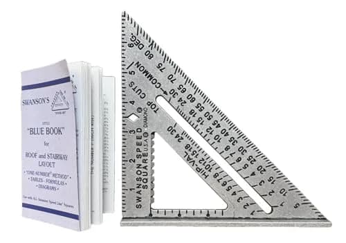 Swanson Tool S0101 7 Inch Speed Square, Blue | Accurate Layout Tool for Carpentry and Construction thumbnail 1
