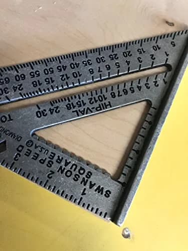 Swanson Tool S0101 7 Inch Speed Square, Blue | Accurate Layout Tool for Carpentry and Construction thumbnail 8