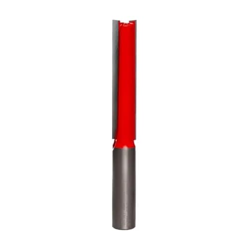 Freud 12-130: 1/2" (Dia.) Double Flute Straight Bit (Eclipse Grind),Red | Long-lasting carbide, clean cuts in wood thumbnail 1