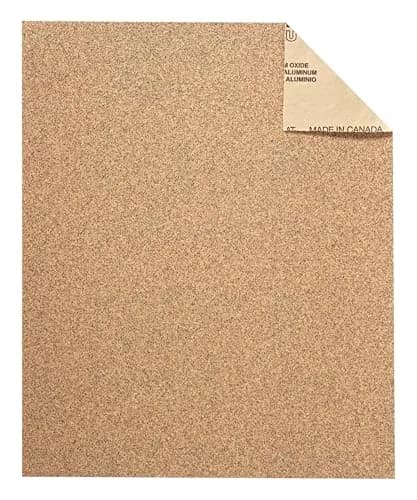3M Sandpaper 100 Grit Medium Aluminum Oxide 9 in x 11 in (5-Pack) | Sands Paint, Wood & Metal thumbnail 2