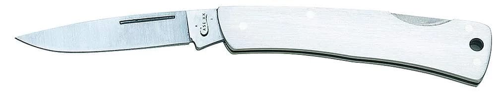 Case Pocket Knife 3 1/8 Inches | Brushed Stainless Steel Lockback for Everyday Use
