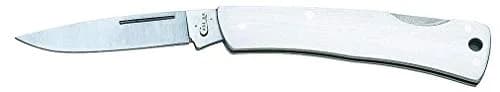 Case Pocket Knife 3 1/8 Inches | Brushed Stainless Steel Lockback for Everyday Use thumbnail 1