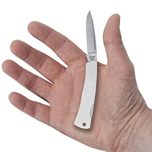 Case Pocket Knife 3 1/8 Inches | Brushed Stainless Steel Lockback for Everyday Use thumbnail 6