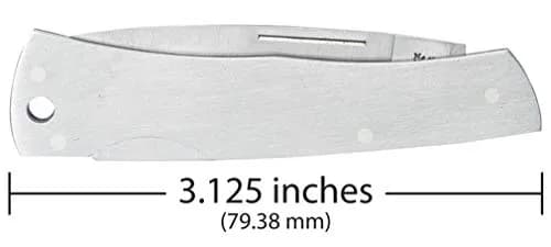 Case Pocket Knife 3 1/8 Inches | Brushed Stainless Steel Lockback for Everyday Use thumbnail 2