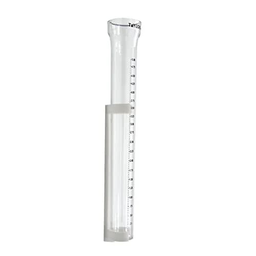Taylor ClearVu Rain Gauge with Post Mounting Bracket 25.4 cm (10 inch) | Measures Rainfall in 0.635 cm Increments thumbnail 5