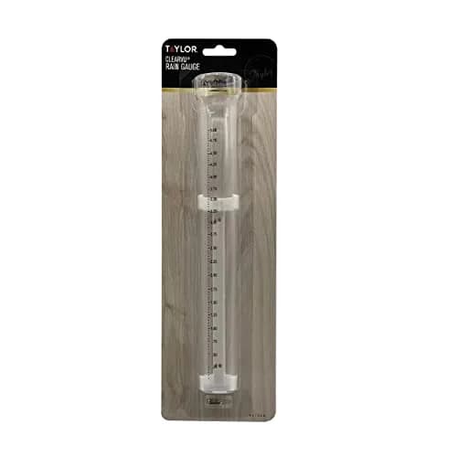 Taylor ClearVu Rain Gauge with Post Mounting Bracket 25.4 cm (10 inch) | Measures Rainfall in 0.635 cm Increments thumbnail 6
